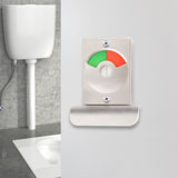 Toilet Red & Green Display Door Lock Public Toilet Stainless Steel Bolt Lock, Indicating lock With Handle