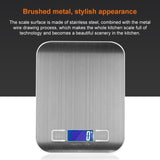 Stainless Steel Small Food Electronic Scale Kitchen Portable Baking Electronic Scale, 5kg/1g (Battery Model White), 5kg/1g (Battery Model Black), 10kg/1g (Battery Model White), 5kg/1g (Rechargeable White), 10kg/1g (Rechargeable White)                  ...