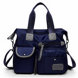 Waterproof Oxford Cloth Handbag Casual Nylon Shoulder Diagonal Bag Female Bag Canvas Bag, Purple, Black, Red, Blue Blue
