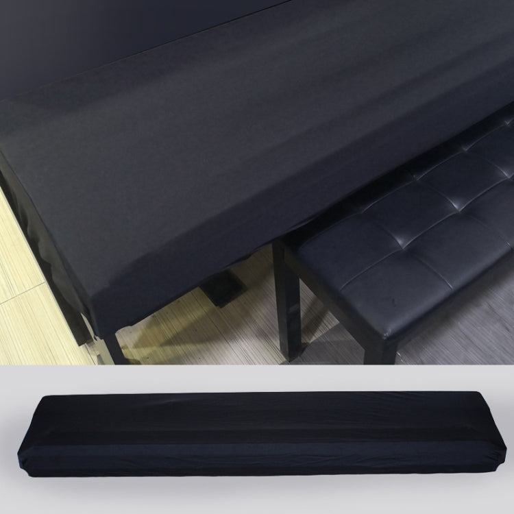 Water-Repellent Opening Electronic Keyboard Cover Oxford Cloth Dust Cover Drawstring Keyboard Instrument Cover, 61 Keys Black 98x42x21cm, 88 Key Black 124x49x36cm