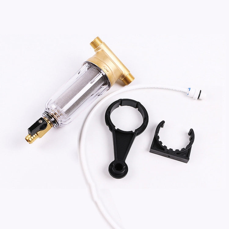 Home Kitchen Tap Water Backwash Copper Pre-Filter Whole House Water Purifier Filter, Water Backwash Copper Pre-Filter