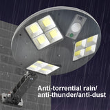 144 COB Solar Human Body Sensor Street Light Garden Wall Light with Remote Control Outdoor Security Light