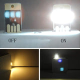 10 PCS Mini Pocket Card USB Power Keychain LED Night Light