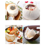 304 Stainless Steel Coconut Opener Tool Coconut Shell Shaving Tool Set, 3 in 1 Coconut Opener, 2 in 1 Coconut Opener