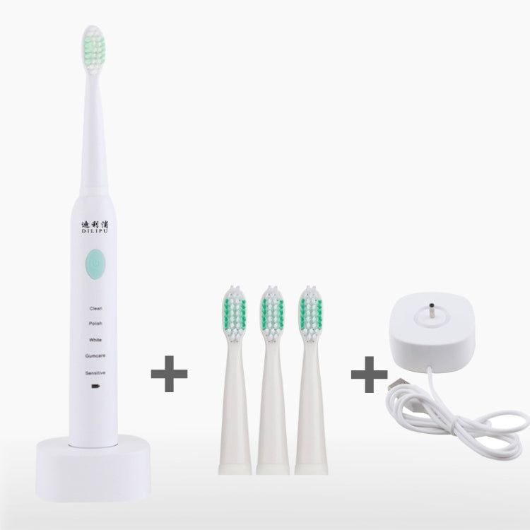 DELIPU Electric Toothbrush Rechargeable Sonic 5-Speed Adjustment Children Adult Household Waterproof Soft Hair Whitening Toothbrush, USB Charging Cable (Blue), USB Charging Cable (White), USB Charging Stand (Blue), USB Charging Stand(Pink)            ...