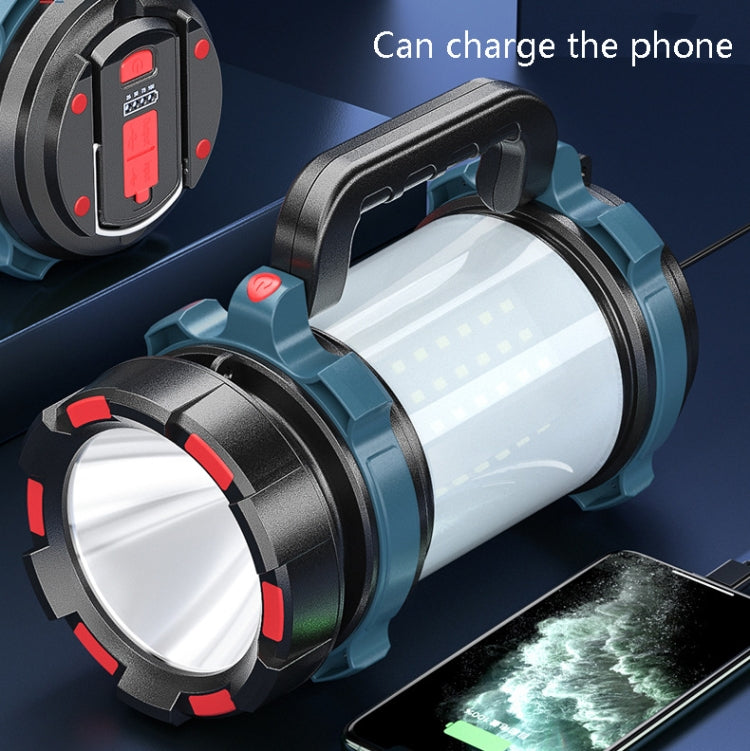 LED Mountaineering Waterproof Patrol USB Charging Flashlight with Power Bank Function, 4800mAh