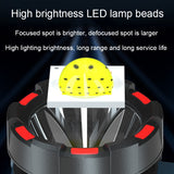 LED Mountaineering Waterproof Patrol USB Charging Flashlight with Power Bank Function, 4800mAh