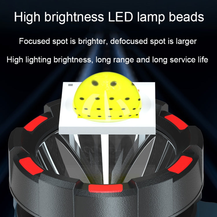 LED Mountaineering Waterproof Patrol USB Charging Flashlight with Power Bank Function, 4800mAh