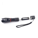 Telescopic Zoom Strong Light Flashlight Strong Magnetic Rechargeable LED Flashlight, Silver Head (No Battery, No Charger), Black Head (No Battery, No Charger), Silver Head (With Battery, EU Plug Charger), Black Head (With Battery, EU Plug Charger)