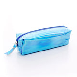 Iridescent Laser Pencil Case PU School Stationery Gift Cute Pencil Box