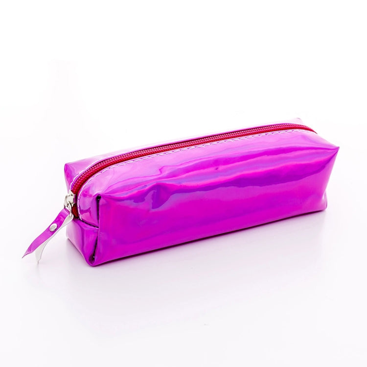 Iridescent Laser Pencil Case PU School Stationery Gift Cute Pencil Box