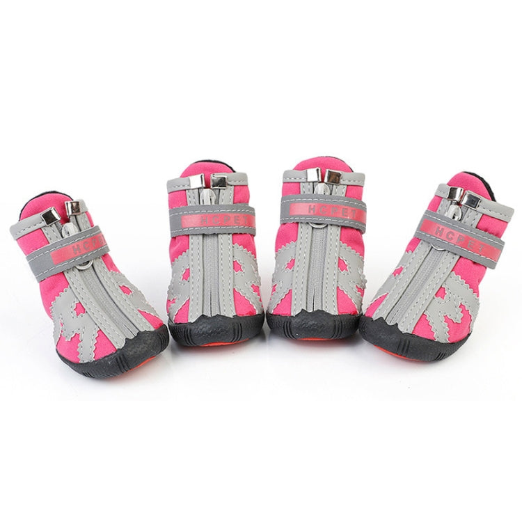 HCPET A1703 Pet Non-Slip Wear-Resistant Shoes Puppy Feet Cover, Number 5