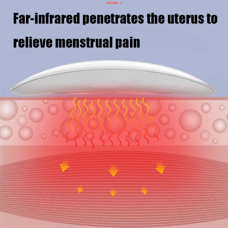 Smart Charging Vibration Massage Infrared Heating Warm Palace Belt, Pink, White