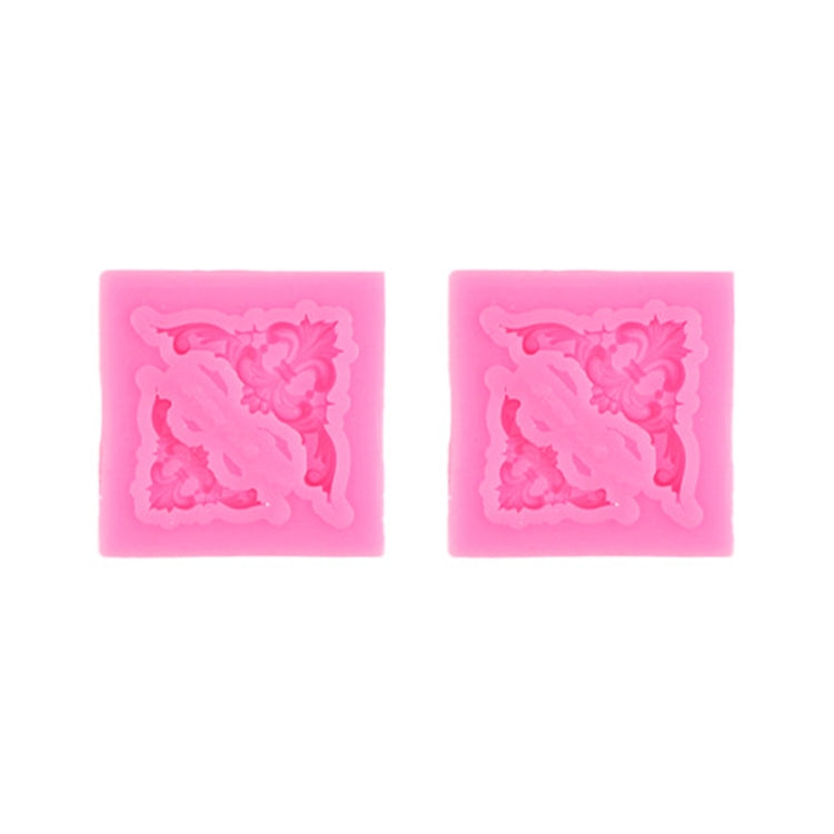2 PCS Fondant Cake Silicone Mold Hollow Embossed Border Frame Retro Photo Frame Mould 6th 17-154