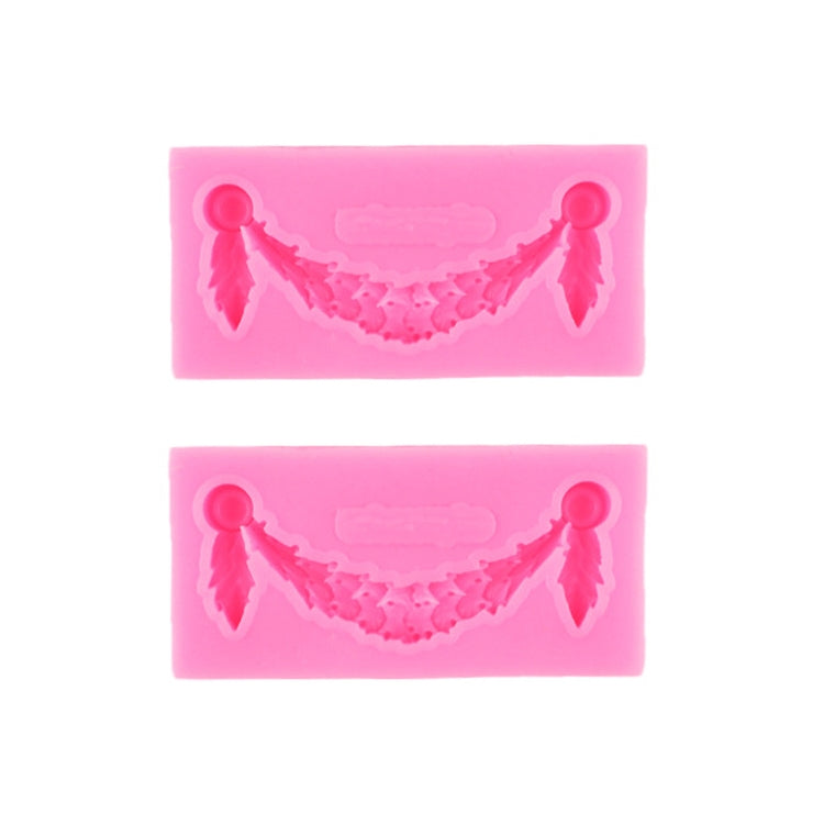 2 PCS Fondant Cake Silicone Mold Hollow Embossed Border Frame Retro Photo Frame Mould 13th 17-157