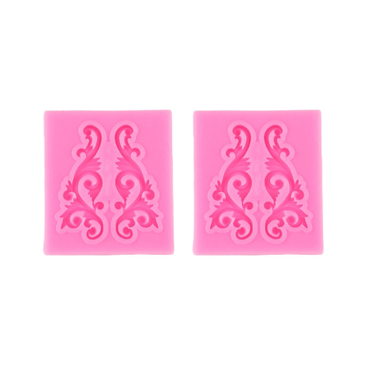 2 PCS Fondant Cake Silicone Mold Hollow Embossed Border Frame Retro Photo Frame Mould 10th 17-116
