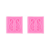 2 PCS Fondant Cake Silicone Mold Hollow Embossed Border Frame Retro Photo Frame Mould 4th 17-152