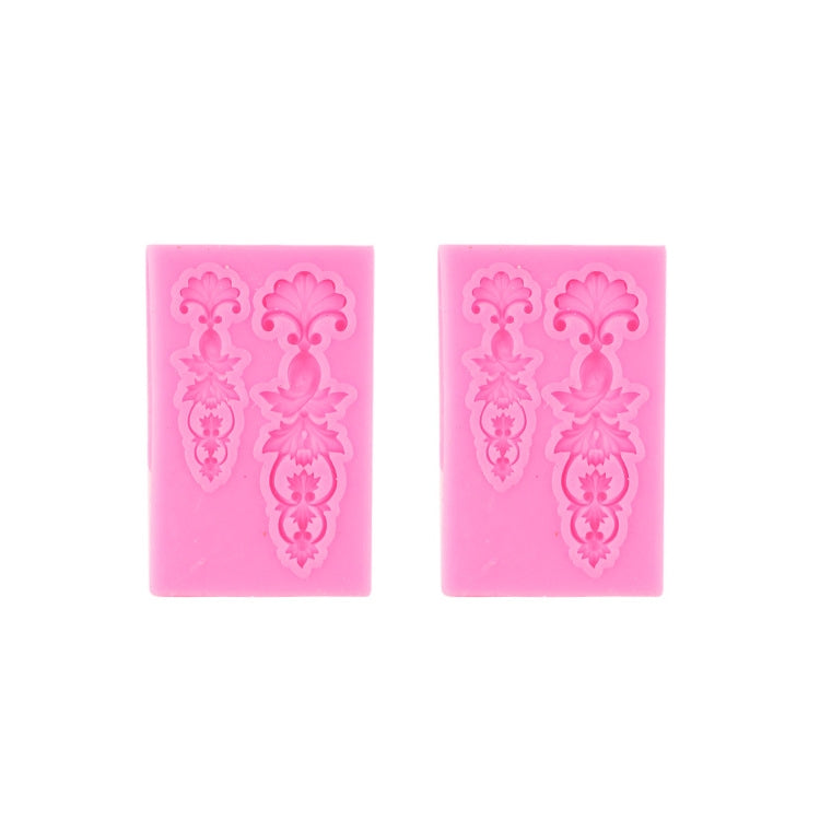 2 PCS Fondant Cake Silicone Mold Hollow Embossed Border Frame Retro Photo Frame Mould 9th 17-155