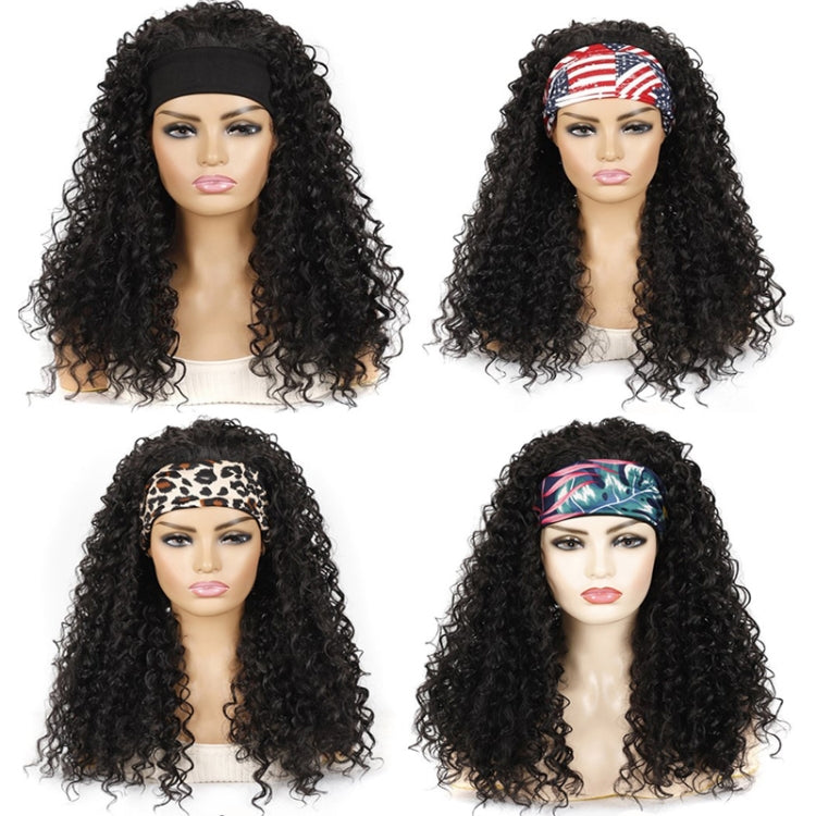 Hairband Wig Headgear Volume Chemical Fiber Wig Headgear, Black Hair Band 1B#O, Stars And Stripes Headband 1B#H, Leopard Headband 1B#G, Flower Hair Band 1B#C, 1B#XC, 4#XK, 27#XB, 33#XG, 613#O, 613#A, 613#G, 613#XC