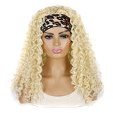Hairband Wig Headgear Volume Chemical Fiber Wig Headgear, Black Hair Band 1B#O, Stars And Stripes Headband 1B#H, Leopard Headband 1B#G, Flower Hair Band 1B#C, 1B#XC, 4#XK, 27#XB, 33#XG, 613#O, 613#A, 613#G, 613#XC 613#G