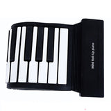 MIDI88 88-Key Hand-Rolled Foldable Piano Professional MIDI Soft Keyboard Simulated Practice Carry-On Folding Electronic Piano, 88-Key