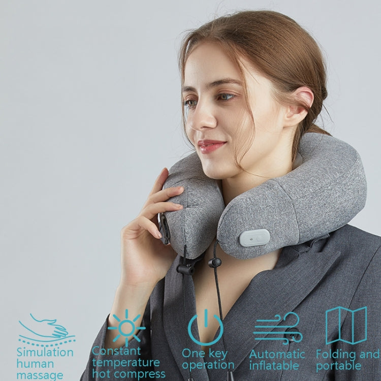 PL60 Neck Massager Cervical Spine Massage Pillow Household Inflatable U-Shaped Neck Pillow, PL60