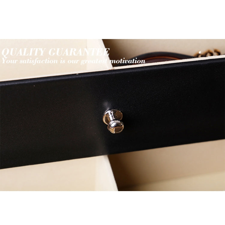 18 Grid Three-Layer Glasses Case Custom PU Leather Sunglasses Storage Display Packaging Box, Size: 33.5x19.5x22.5 cm