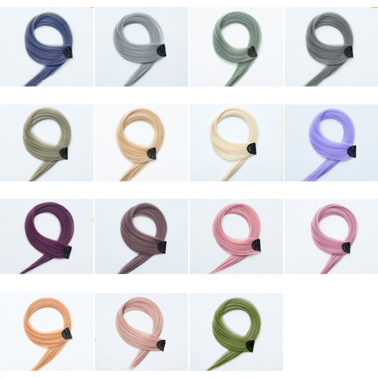5 PCS Color Highlighting Hair Extension Piece One-Piece Invisible Seamless Hair Extension Piece, Smoky Blue, White Tea Ash, Space Gray, Pencil Gray, Aoki Ash, Flax Gold, Fog White Copper, Aurora Violet, Thin Plum Purple, Thin Rattan, Cherry Pink       ...