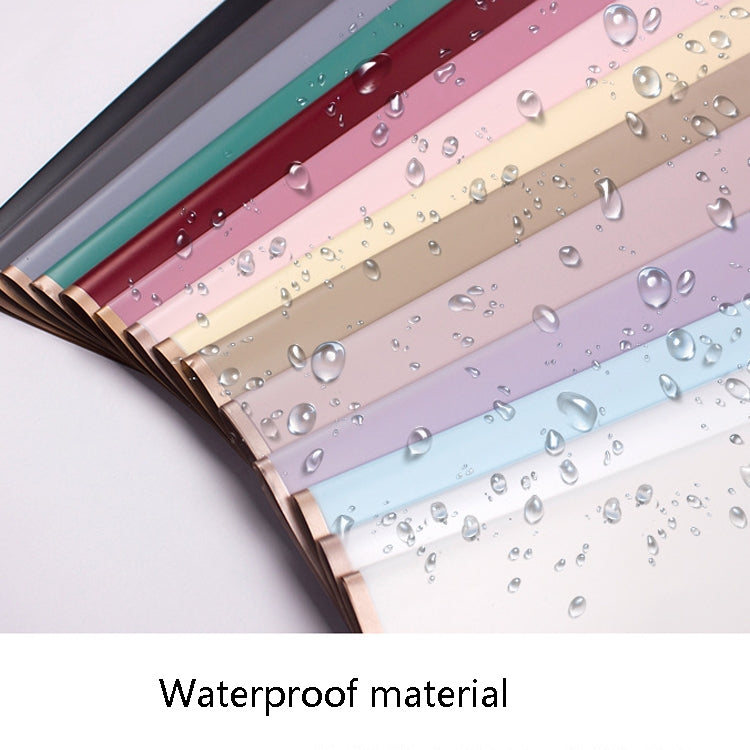 20 Sheets / Pack Phnom Penh Flower Matte Paper Flower Wrapping Paper Bouquet Jelly Film Waterproof Gift Wrapping Paper 58x58cm, Colour: Black, Black, White, Goose Yellow, Pink, Grey, Red Pear, Clearance bBlue, Khaki, Lotus Color, Rose Pink, Light Grey ...