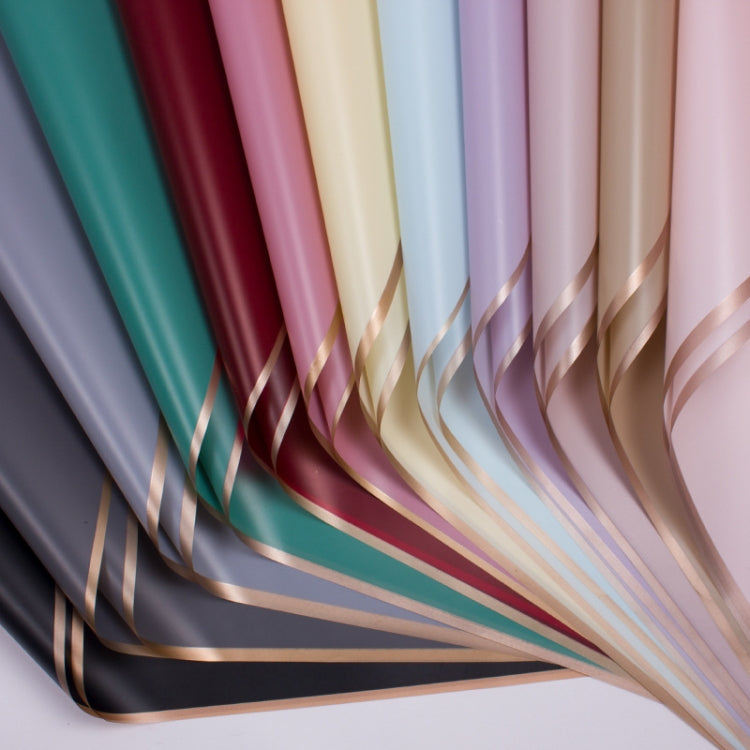 20 Sheets / Pack Phnom Penh Flower Matte Paper Flower Wrapping Paper Bouquet Jelly Film Waterproof Gift Wrapping Paper 58x58cm, Colour: Black, Black, White, Goose Yellow, Pink, Grey, Red Pear, Clearance bBlue, Khaki, Lotus Color, Rose Pink, Light Grey ...