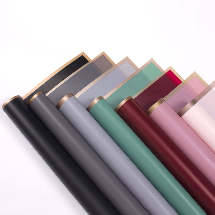 20 Sheets / Pack Phnom Penh Flower Matte Paper Flower Wrapping Paper Bouquet Jelly Film Waterproof Gift Wrapping Paper 58x58cm, Colour: Black, Black, White, Goose Yellow, Pink, Grey, Red Pear, Clearance bBlue, Khaki, Lotus Color, Rose Pink, Light Grey ...