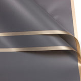 20 Sheets / Pack Phnom Penh Flower Matte Paper Flower Wrapping Paper Bouquet Jelly Film Waterproof Gift Wrapping Paper 58x58cm, Colour: Black, Black, White, Goose Yellow, Pink, Grey, Red Pear, Clearance bBlue, Khaki, Lotus Color, Rose Pink, Light Grey ... Grey