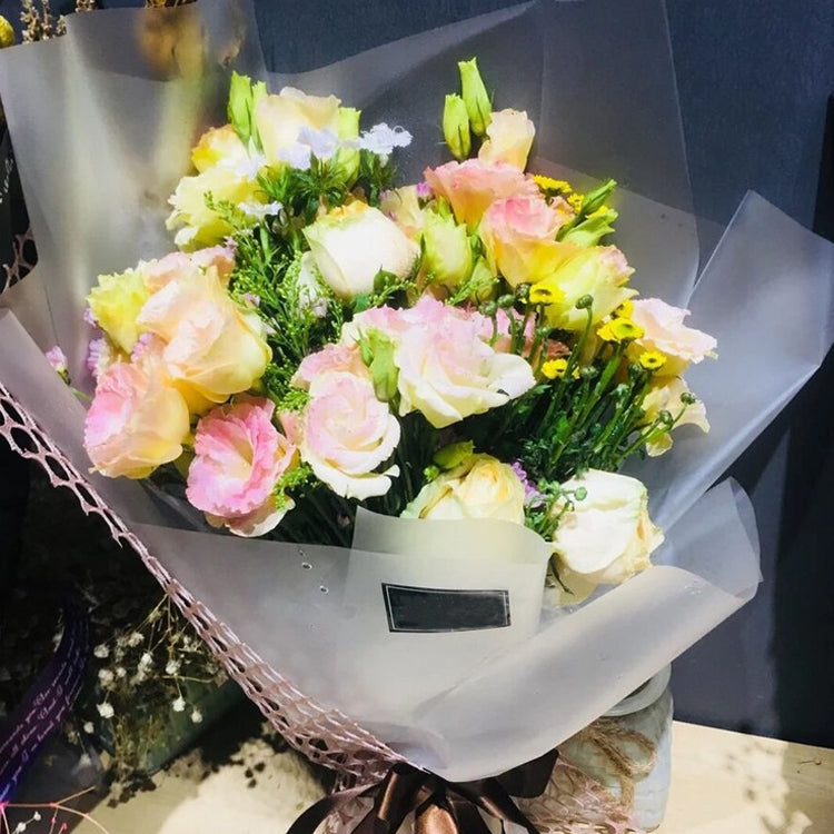 20 Sheets / Pack Flower Wrapping Paper Matte Paper Gift Paper Translucent Wrapping Paper Material, Colour: Wine Red, Wine Red, Brown, Golden, Silver, Black, Rose Red, Deep Pink, Deep Champagne, Gouache, Light Champagne, White Tea, Red Gray, Light Gray ...