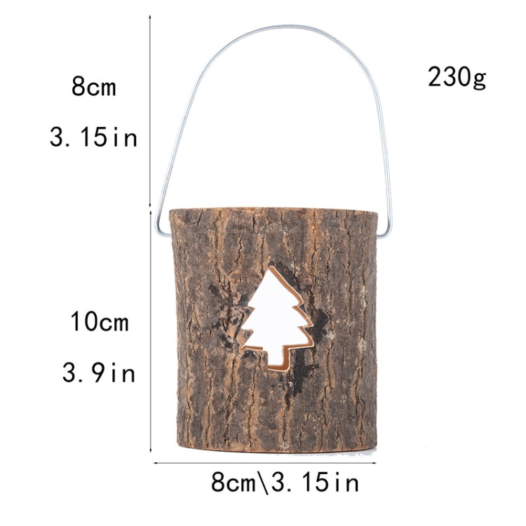 120211 Valentine Day Atmosphere Lamp Candle Holder Cafe Decoration Home Party Decoration Tea Wax Wooden Candle Cup, Snowflake, Pine, Five Stars, Love