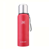 304 Stainless Steel Insulated Mug Large Capacity Sports Water Cup Outdoor Travel Pot, 500ml, 750ml, 1000ml, 1500ml 1000ml Red