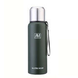 304 Stainless Steel Insulated Mug Large Capacity Sports Water Cup Outdoor Travel Pot, 500ml, 750ml, 1000ml, 1500ml 1000ml Dark Green