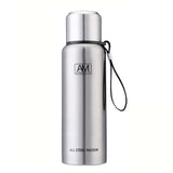 304 Stainless Steel Insulated Mug Large Capacity Sports Water Cup Outdoor Travel Pot, 500ml, 750ml, 1000ml, 1500ml 1000ml True Color