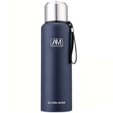 304 Stainless Steel Insulated Mug Large Capacity Sports Water Cup Outdoor Travel Pot, 500ml, 750ml, 1000ml, 1500ml