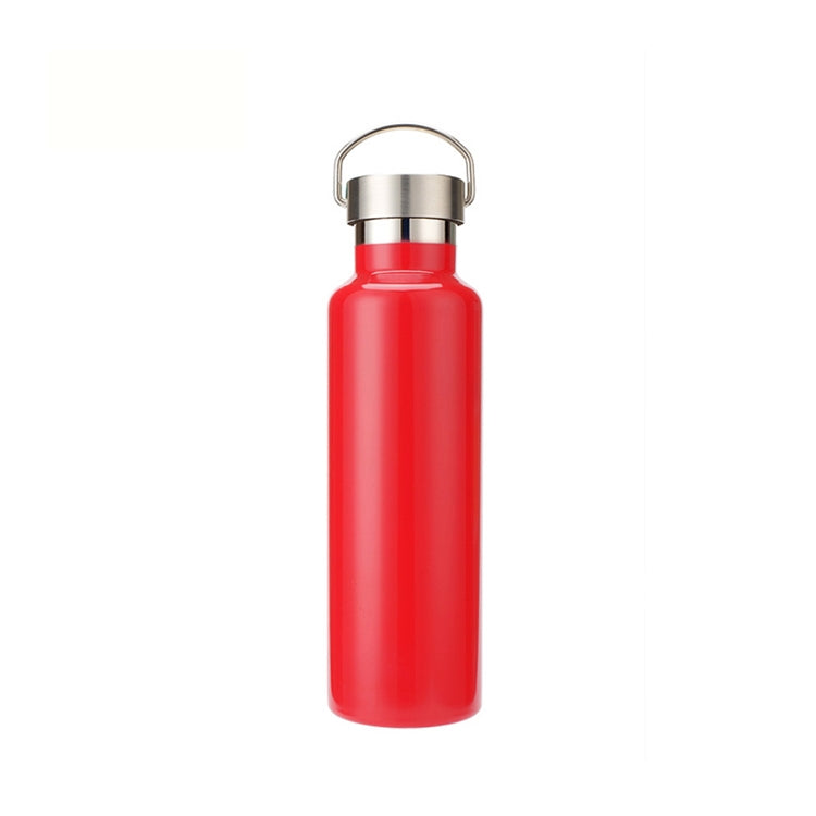 304 Vacuum Stainless Steel Vacuum Flask Double-Layer Large-Capacity Outdoor Water Bottle Mountaineering Sports Bottle, 500ml, 600ml, 750ml, 1000ml 500ml Red