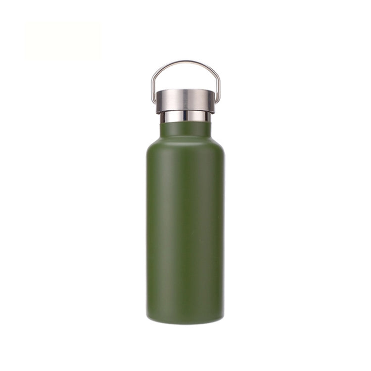 304 Vacuum Stainless Steel Vacuum Flask Double-Layer Large-Capacity Outdoor Water Bottle Mountaineering Sports Bottle, 500ml, 600ml, 750ml, 1000ml 500ml Green