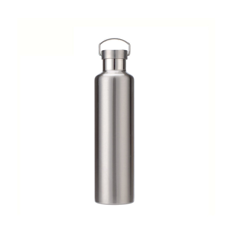 304 Vacuum Stainless Steel Vacuum Flask Double-Layer Large-Capacity Outdoor Water Bottle Mountaineering Sports Bottle, 500ml, 600ml, 750ml, 1000ml 500ml Steel Color
