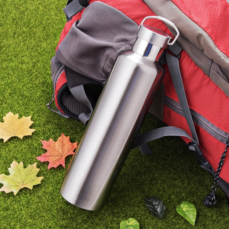 304 Vacuum Stainless Steel Vacuum Flask Double-Layer Large-Capacity Outdoor Water Bottle Mountaineering Sports Bottle, 500ml, 600ml, 750ml, 1000ml