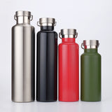 304 Vacuum Stainless Steel Vacuum Flask Double-Layer Large-Capacity Outdoor Water Bottle Mountaineering Sports Bottle, 500ml, 600ml, 750ml, 1000ml