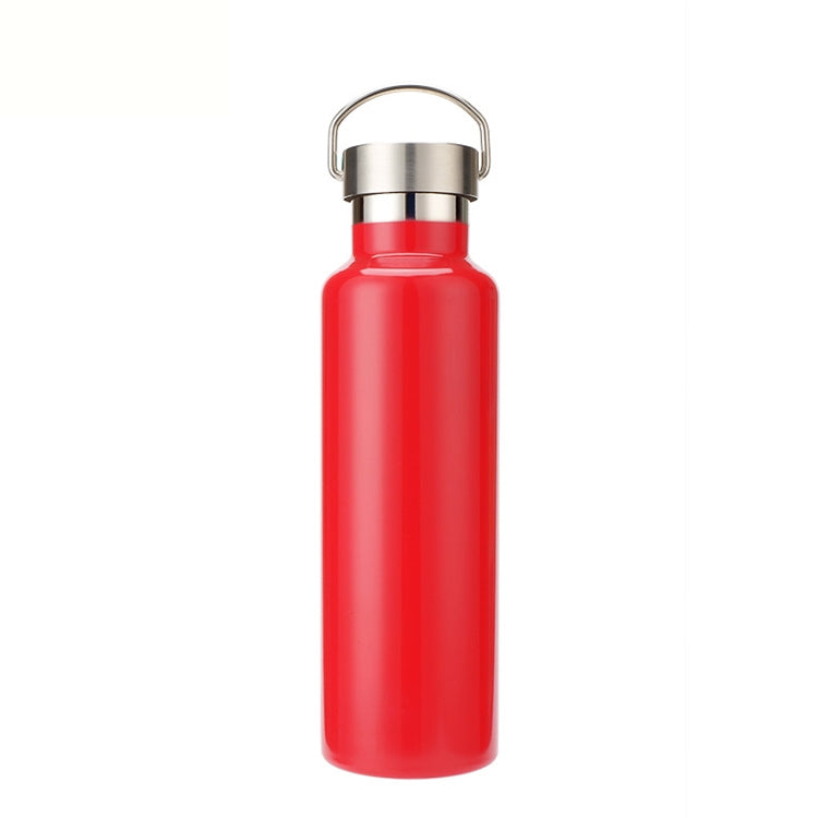 304 Vacuum Stainless Steel Vacuum Flask Double-Layer Large-Capacity Outdoor Water Bottle Mountaineering Sports Bottle, 500ml, 600ml, 750ml, 1000ml 750ml Red