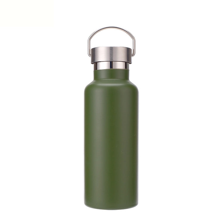 304 Vacuum Stainless Steel Vacuum Flask Double-Layer Large-Capacity Outdoor Water Bottle Mountaineering Sports Bottle, 500ml, 600ml, 750ml, 1000ml 750ml Green