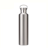 304 Vacuum Stainless Steel Vacuum Flask Double-Layer Large-Capacity Outdoor Water Bottle Mountaineering Sports Bottle, 500ml, 600ml, 750ml, 1000ml 750ml Steel Color