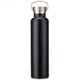 304 Vacuum Stainless Steel Vacuum Flask Double-Layer Large-Capacity Outdoor Water Bottle Mountaineering Sports Bottle, 500ml, 600ml, 750ml, 1000ml 1000ml Black