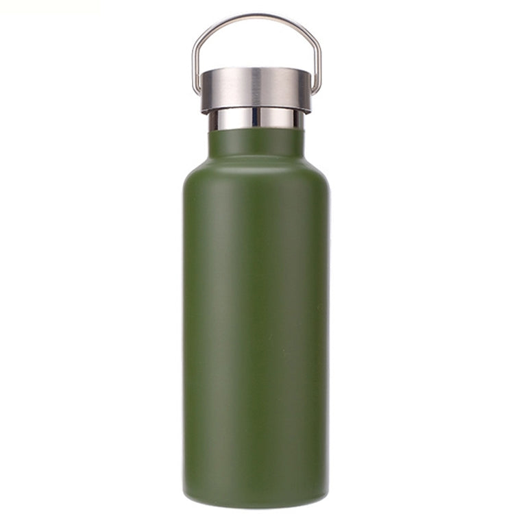 304 Vacuum Stainless Steel Vacuum Flask Double-Layer Large-Capacity Outdoor Water Bottle Mountaineering Sports Bottle, 500ml, 600ml, 750ml, 1000ml 1000ml Green