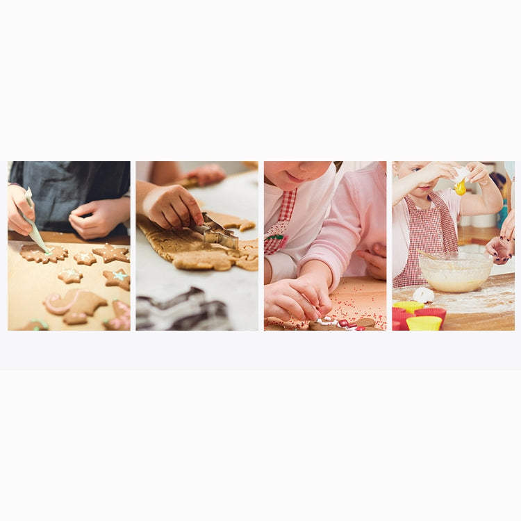 12 in 1 Stainless Steel Biscuit Cutting Set Fondant Biscuit Mold Round Cake Baking Mold, Color Mold(12 in 1)