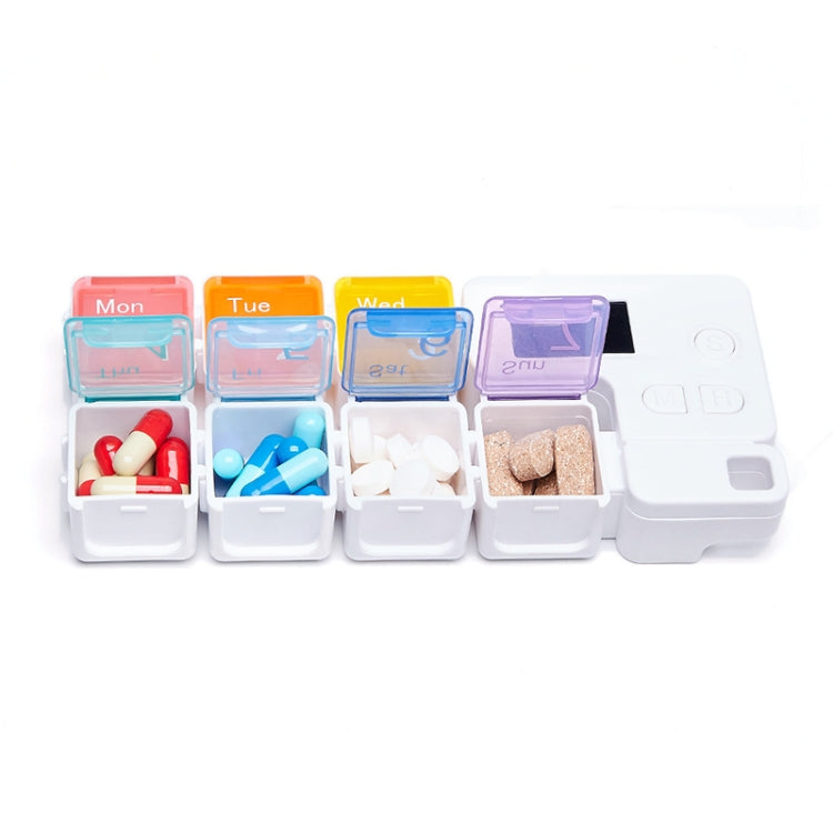 TF-248 7-Cell Smart Timing Reminder Plastic Pill Box Pill Storage Box, TF-248
